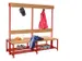 banc double,HxLxP 1600x2000x770mm,piètement RAL3000