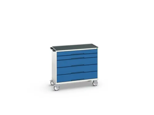 gereedschapswagen 965x1050x600mm antislip blad 5 laden RAL7035+RAL5010