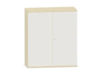 kantoorkast,HxBxD 1150x1000x430mm,decor romp esdoorn,decor front wit - 1
