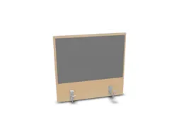 opzetpaneel,v. bureau,aanbouw achter,B 600mm,NE-esdoorn,BN8078-grijs