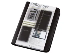 Conferentiemap Alassio A4 kunstleer zwart