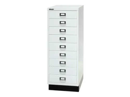 kantoor-ladekast HxBxD 940x349x432mm 9 laden romp verkeerswit staal
