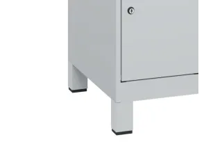 lockerkast,HxBxD 1950x300x500mm,1x4vakken,vak B 300mm,cil.-slot,voeten - 3