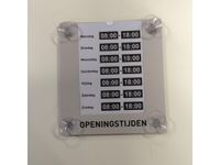 Openingstijdenbord