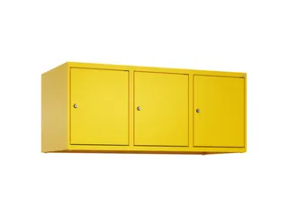 opzetkast,v. locker,3vak.,vak B 400mm,HxBxD 500x1200x500mm - 2