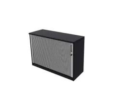 jaloeziedeurkast,HxBxD 825x1200x445mm,1xhouten vloer,2 OH,CC-zwart
