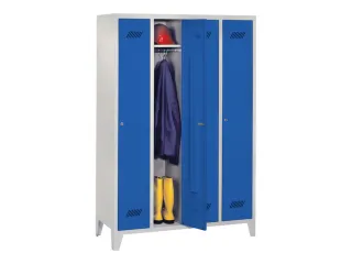 locker,HxBxD 1850x1200x500mm,4vak,vak B 300mm,RAL7035,front RAL5010 - 2