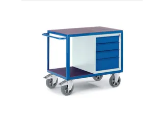 kastwagen,draagverm. 1000kg,2etage(s),laadvl. LxB 1000x700mm - 1