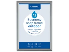 Europel Kliklijst Economy Outdoor A3 Zilver 25 mm waterdicht
