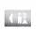wandbord,wc dames/heren,pijl links,RVS,zelfklevend,HxB 160x235mm