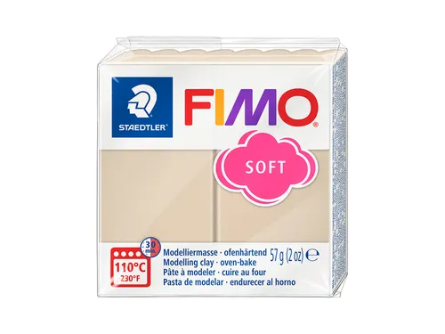 Boetseerklei Fimo soft 57 gram sahara