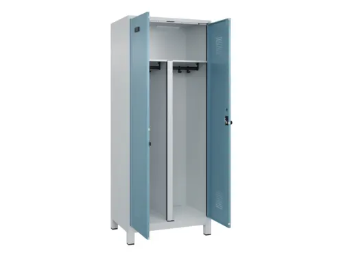 PBM-locker,HxBxD 1950x800x500mm,2vak,vak B 400mm,draaigrendel