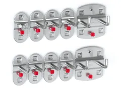 houderassortiment,v. perfoplaat,10-delig,RAL7016
