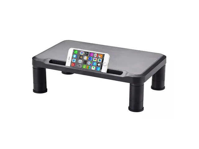 Support écran avec support tablette noir