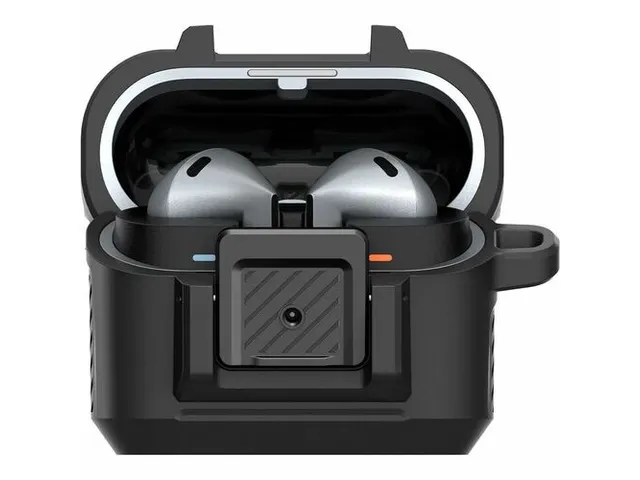 Spigen ACS08332 Galaxy BUDS3/3 Pro Case Lock Fit mat zwart