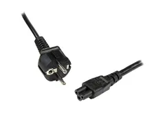 Laptop Stroomkabel 2 Meter EU Schuko naar C5, 2.5A 250V, 18AWG, Notebo
