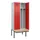 locker met bank,voor scheiding van kleding,HxBxD 2120x800x815mm,2vak