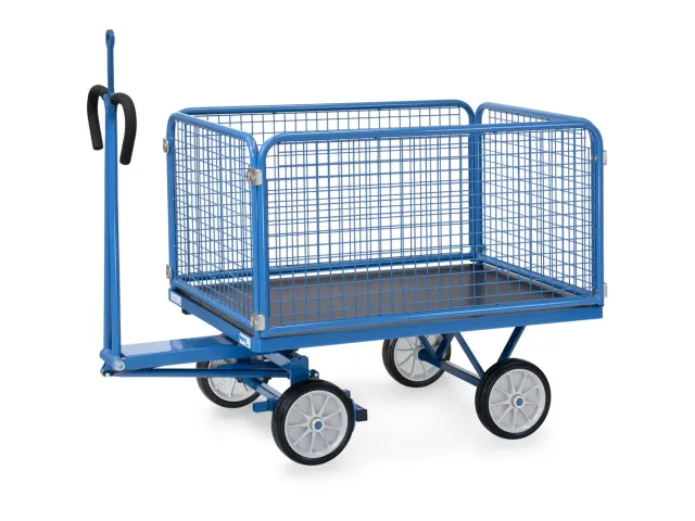 Handtrekwagen Trekoog 6433vz Draadgaas 700kg 1200x800mm Massief Rubber