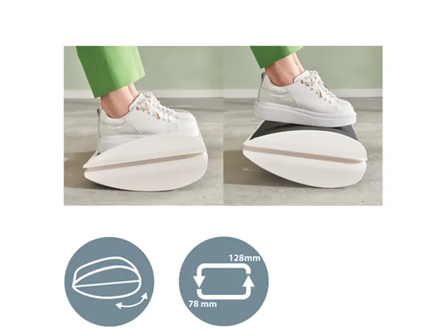 Voetensteun Leitz Ergo verstelbaar lichtgrijs