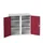 universele kast,HxBxD 1000x1050x550mm,4xStalen bodem,draaigrendelslot