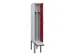 locker voor scheiding van kleding,HxBxD 2120x300x815mm,1vak