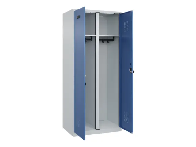 locker voor scheiding van kleding,HxBxD 1850x800x500mm,2vak