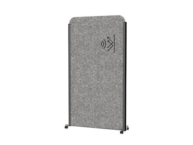 MAULcocoon scheidingswand akoestisch 100x180cm grijs mobiel Frame Antr