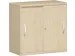 Schuifdeurkast 720x800x430mm Romp Esdoorn Decor Front Lichtgrijs