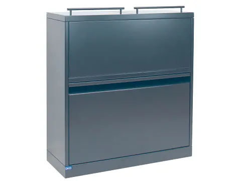 Bica 881 Afvalstation met deksel 80 Liter Antraciet