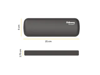 Polssteun Fellowes Breyta palm zwart 6x18cm - 3