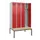 locker met bank,voor scheiding van kleding,HxBxD 2120x1200x815mm,4vak
