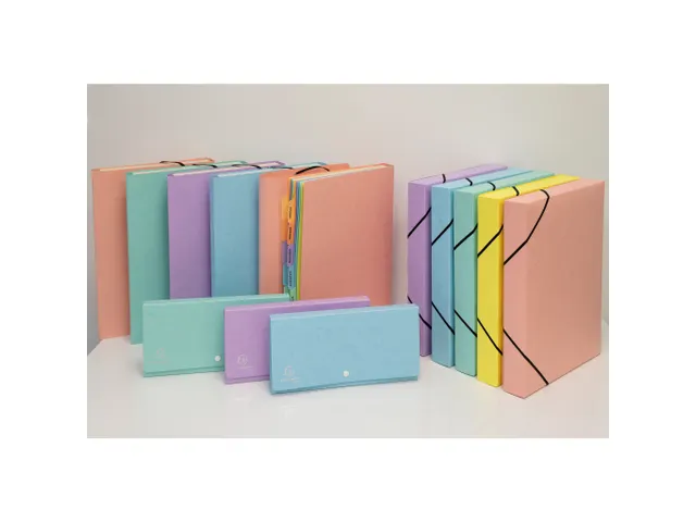 Pochette trieur carte multicolore 12 compartiments Aquarel - 34x24,5cm