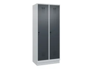 locker,HxBxD 1950x800x500mm,2vak,vak B 400mm,draaigrendel,sokkel - 3