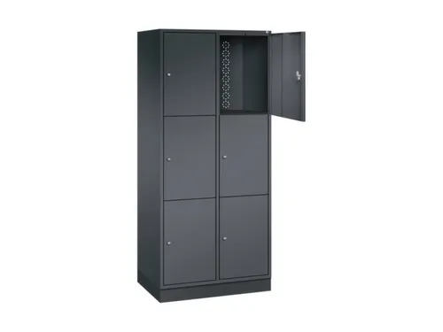 grootvolume-lockersysteem,HxBxD 1950x820x500mm,2x3vakken,cil.-slot