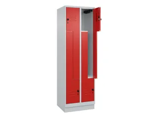 Z-garderobekast,HxBxD 1950x600x500mm,vak B 150/300mm,draaigrendel - 2