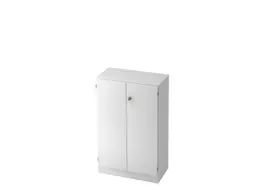 kantoorkast,HxBxD 1270x800x420mm,3xhouten vloer,3ordnerhoogte,romp wit