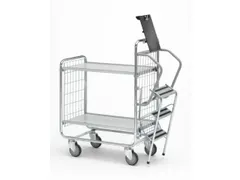 Ladderwagen Draagverm. 200kg 2 Etages 620x 425mm 3 Treden