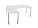 bureau à retour à hauteur réglable,HxlxP 720-840x1800x1600mm,Bl-bla