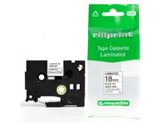 Labeltape Brother Compatible Tze-241 19Mm Zwart op Wit