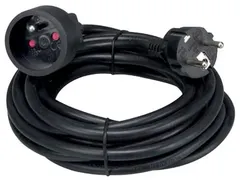 verlengkabel 5 meter, zwart, voor België
