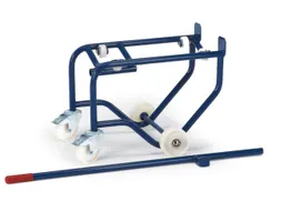 vatenkieper,draagverm. 150kg,v. 50-100l vat,steun m. rollen,RAL5010
