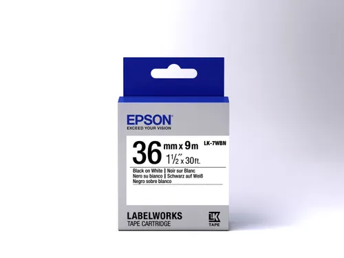 Label Cartridge Standard LK-7WBN Black/White 36mm (9m)