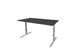 Bureau Linesto Plus hauteur réglable 200x80cm Ombre bois/Alu