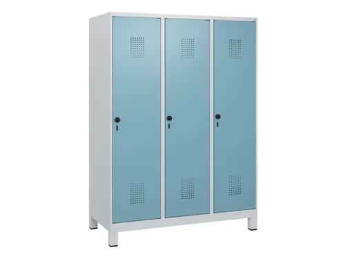 schoollocker,HxBxD 1630x1200x500mm,3vak,vak B 400mm,draaigrendel