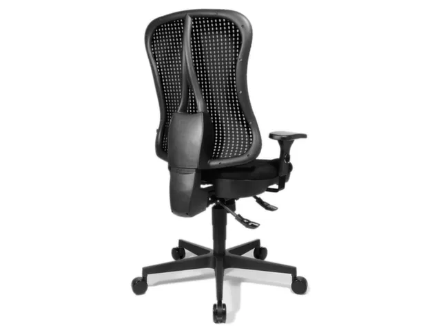 Siège Bureau Pivotant Assise Noir Dossier Maille Noir