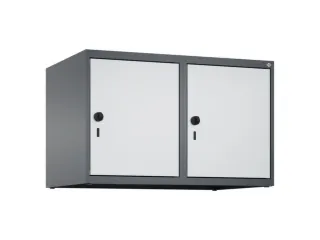 opzetkast,v. locker,2vak.,vak B 400mm,HxBxD 500x800x500mm,vleugeldeur - 1