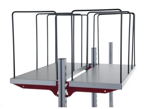 vakverdeler,v. paktafel,HxD 400x300mm,staal,zwart