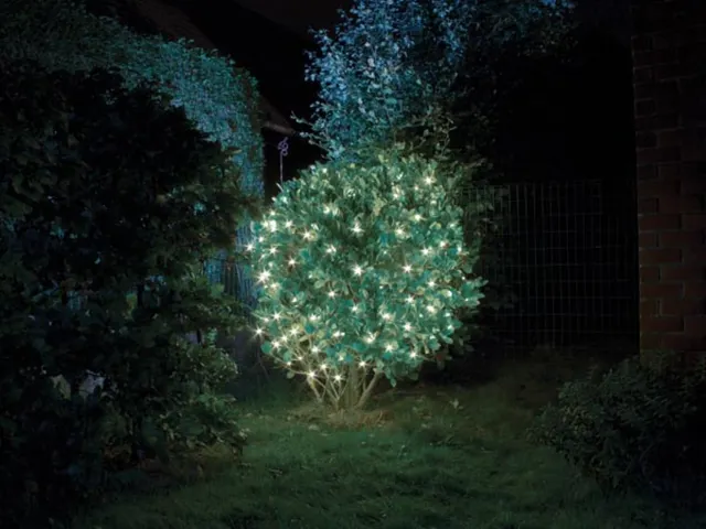 Smart Netlight LED - 1,2 x 1,2m - 60 Witte Lampen - Groene Draad - MO