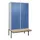 PBM-locker met bank,HxBxD 2120x1200x815mm,4vak,vak B 300mm