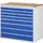 ladekast 1035x1145x650mm 8laden cilinderslot RAL7035 RAL5010 beuken